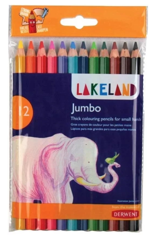  Derwent Lakeland Jumbo Coloured Pencils 12  image